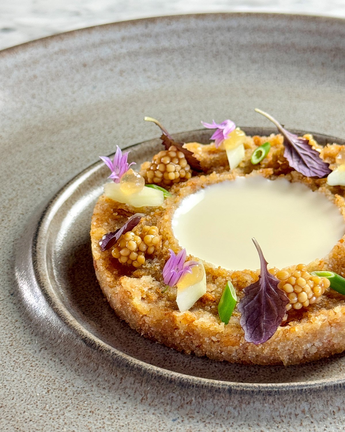 _piatto ristorante borgo san gregorio cantina feudi dessert cena di degustazione feudi di san gregorio