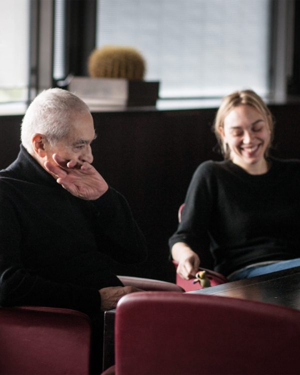 Ella Capaldo e Massimo Vignelli